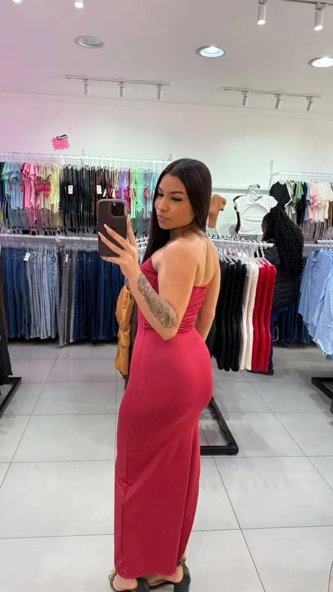 Vestido Suplex Tomara Que Caia BORDO - foto 2