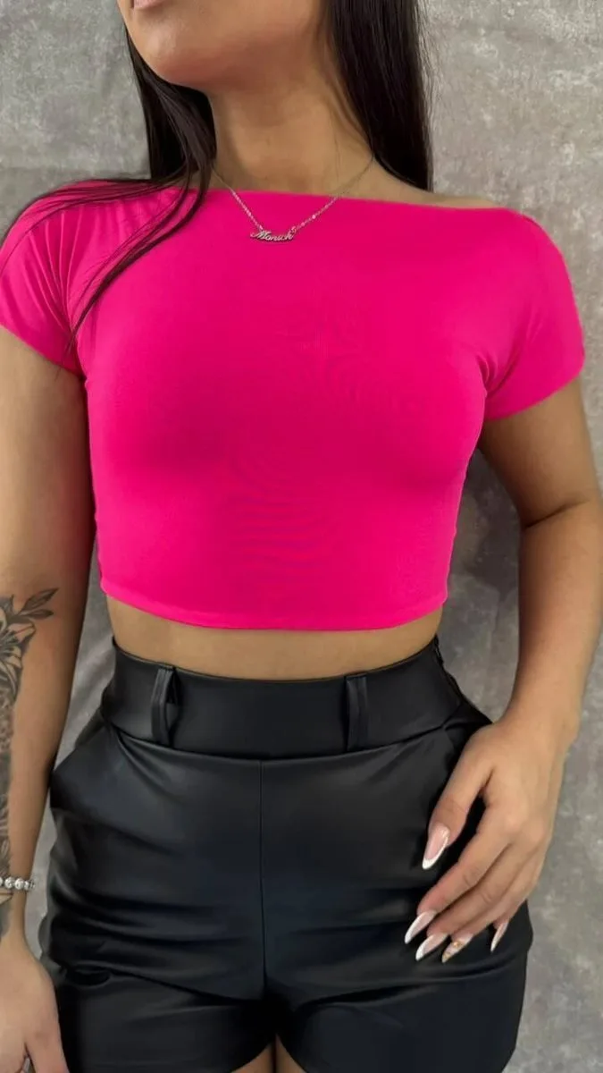 Cropped Suplex Costa Nua Rosa Pink - foto 1