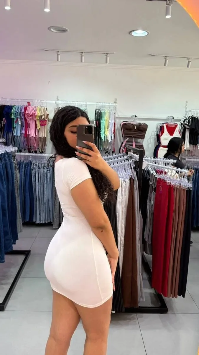 Vestido Luxxo Gola Quadrada Curto Com Bojo Branco - foto 2