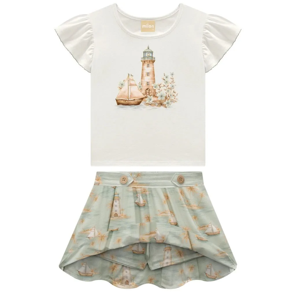 Conjunto Infantil Menina Estampa Milon - foto 2
