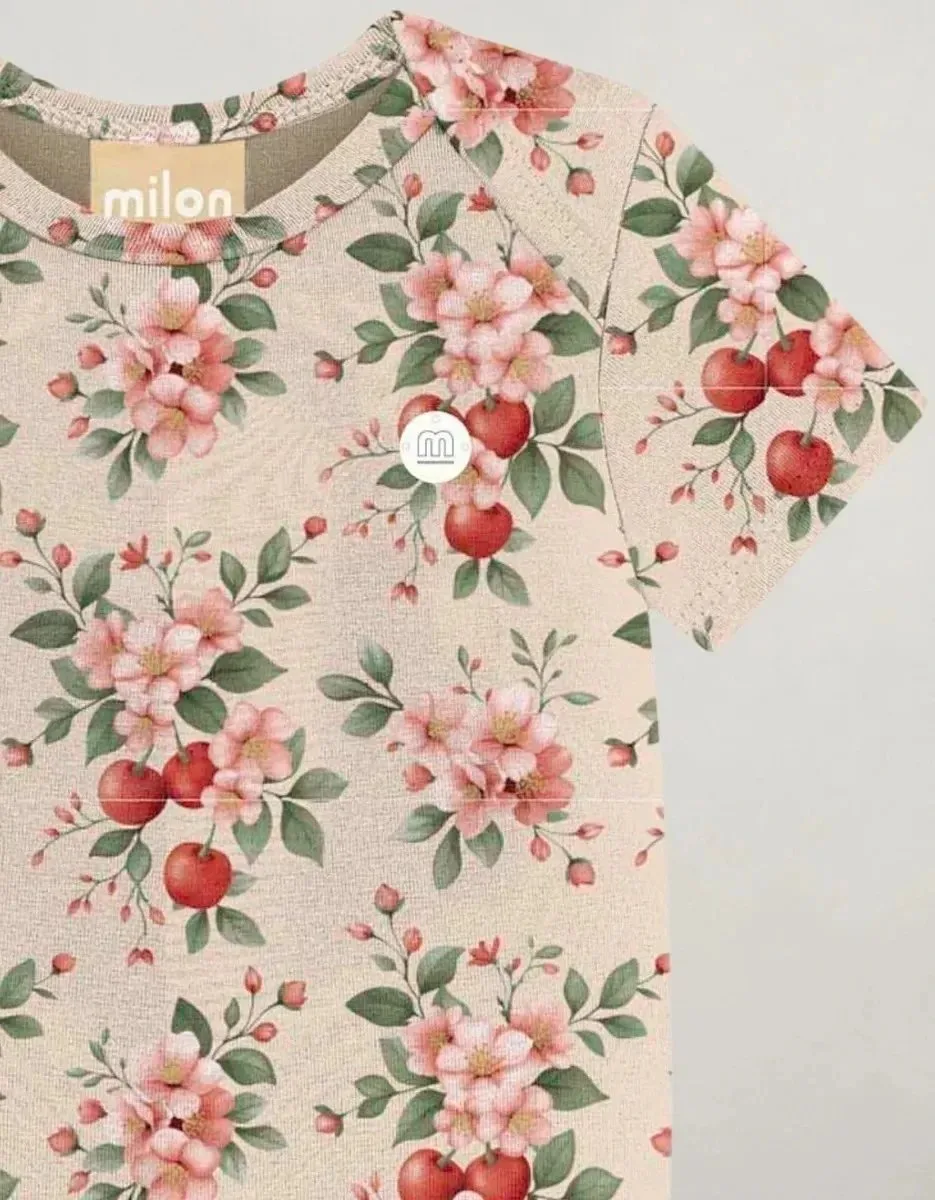 Body Milon Manga Curt - Feminino - Bege - foto 2