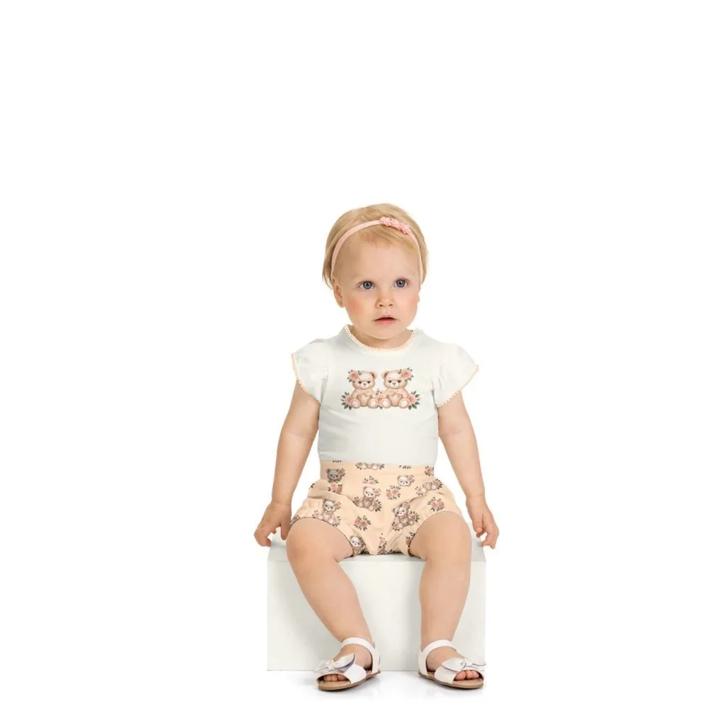 Conjunto Bebê Menina Ursinhos Milon - foto 1