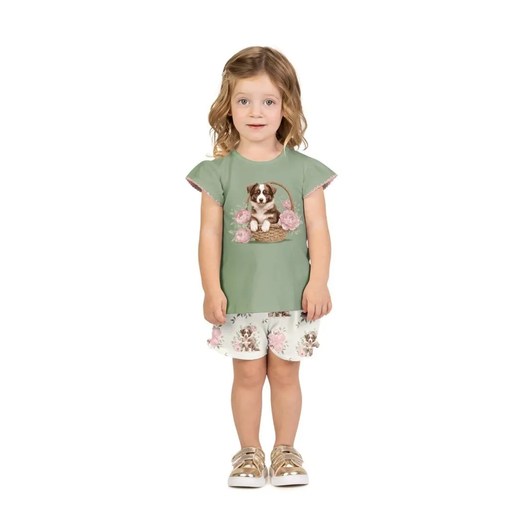Conjunto Infantil Menina Cachorrinho Milon - foto 1