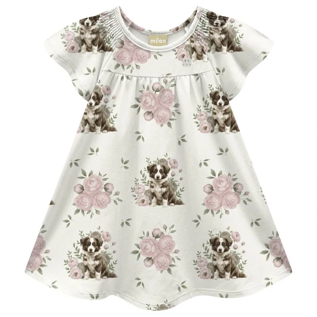 Vestido Infantil Menina Cachorrinho Milon - foto 2