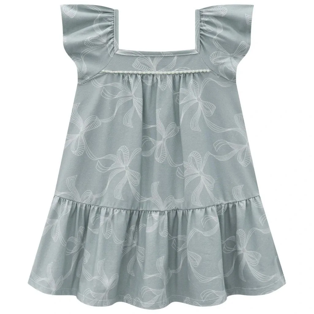 Vestido Infantil Menina Laços Milon - foto 2