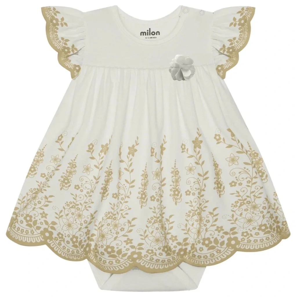 Vestido Bebê Menina Flores Milon - foto 2
