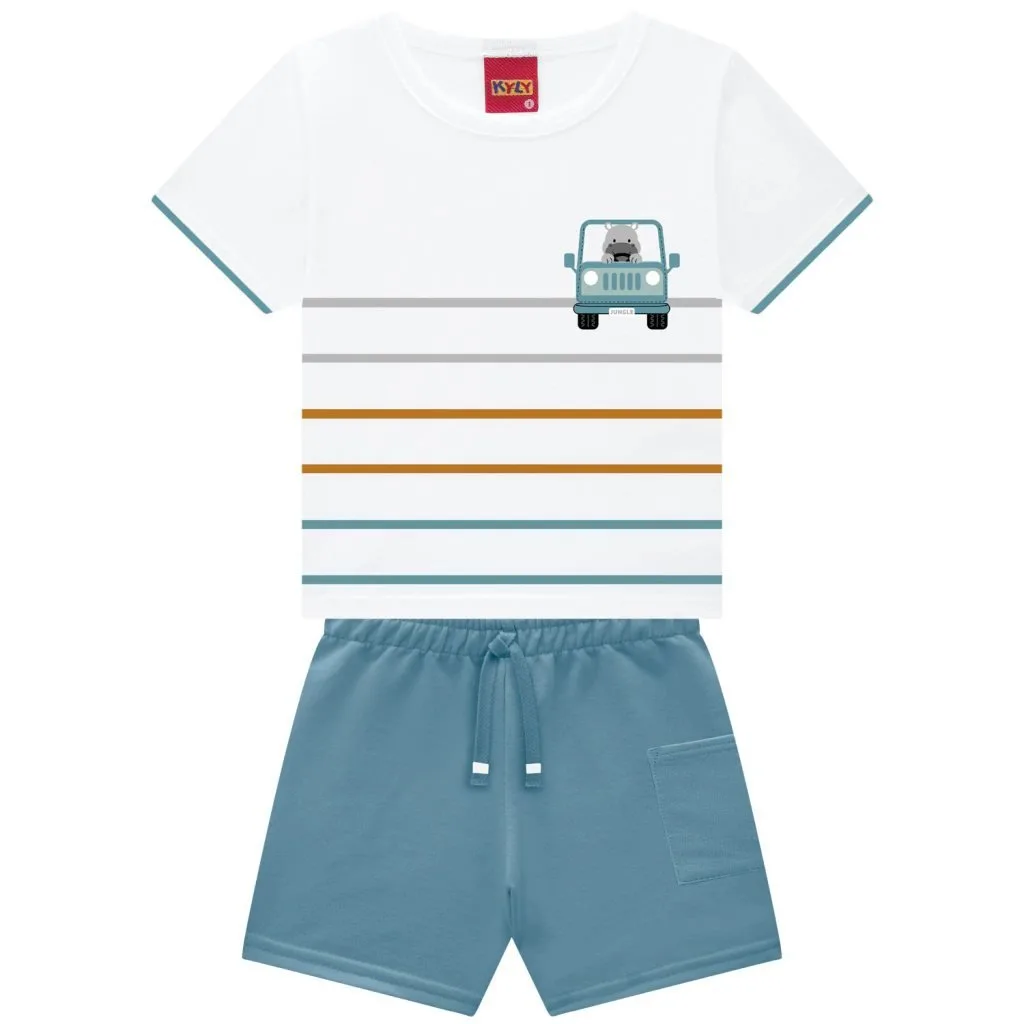 Conjunto Infantil Menino Listras Kyly - foto 2