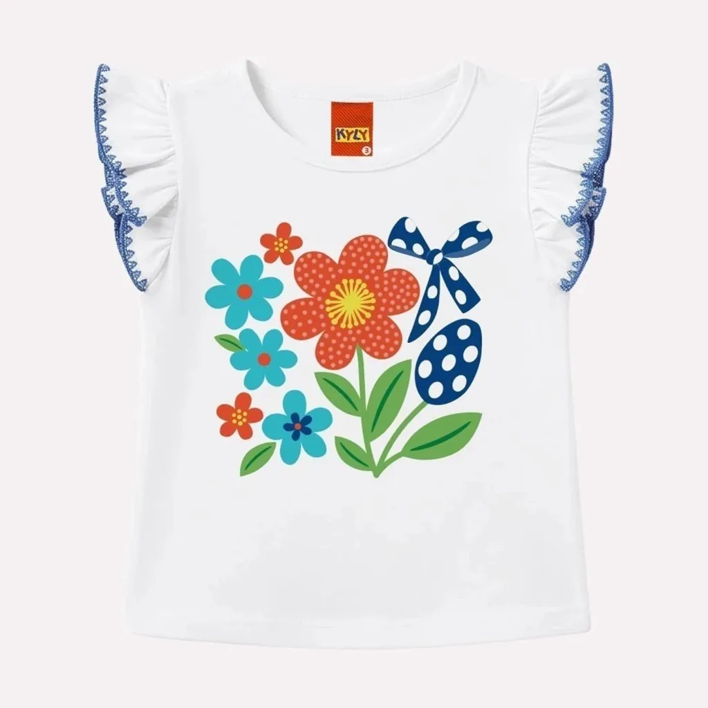 Conjunto Infantil Menina Flores Kyly - foto 3