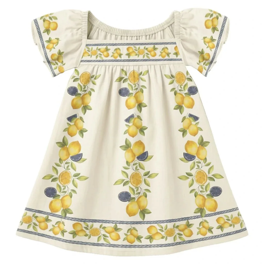 Vestido Infantil Menina Limões Nanai - foto 2