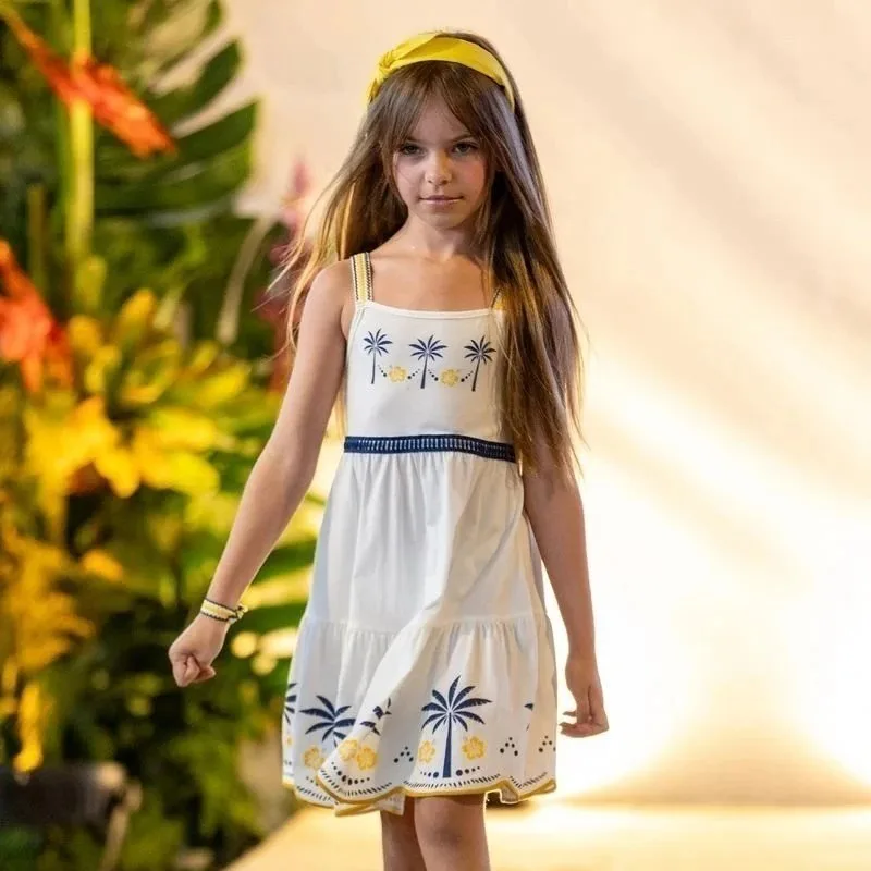 Vestido Infantil Menina com Corte a Laser Nanai - foto 1
