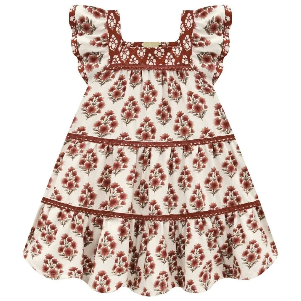 Vestido Infantil Menina Flores Milon - foto 2