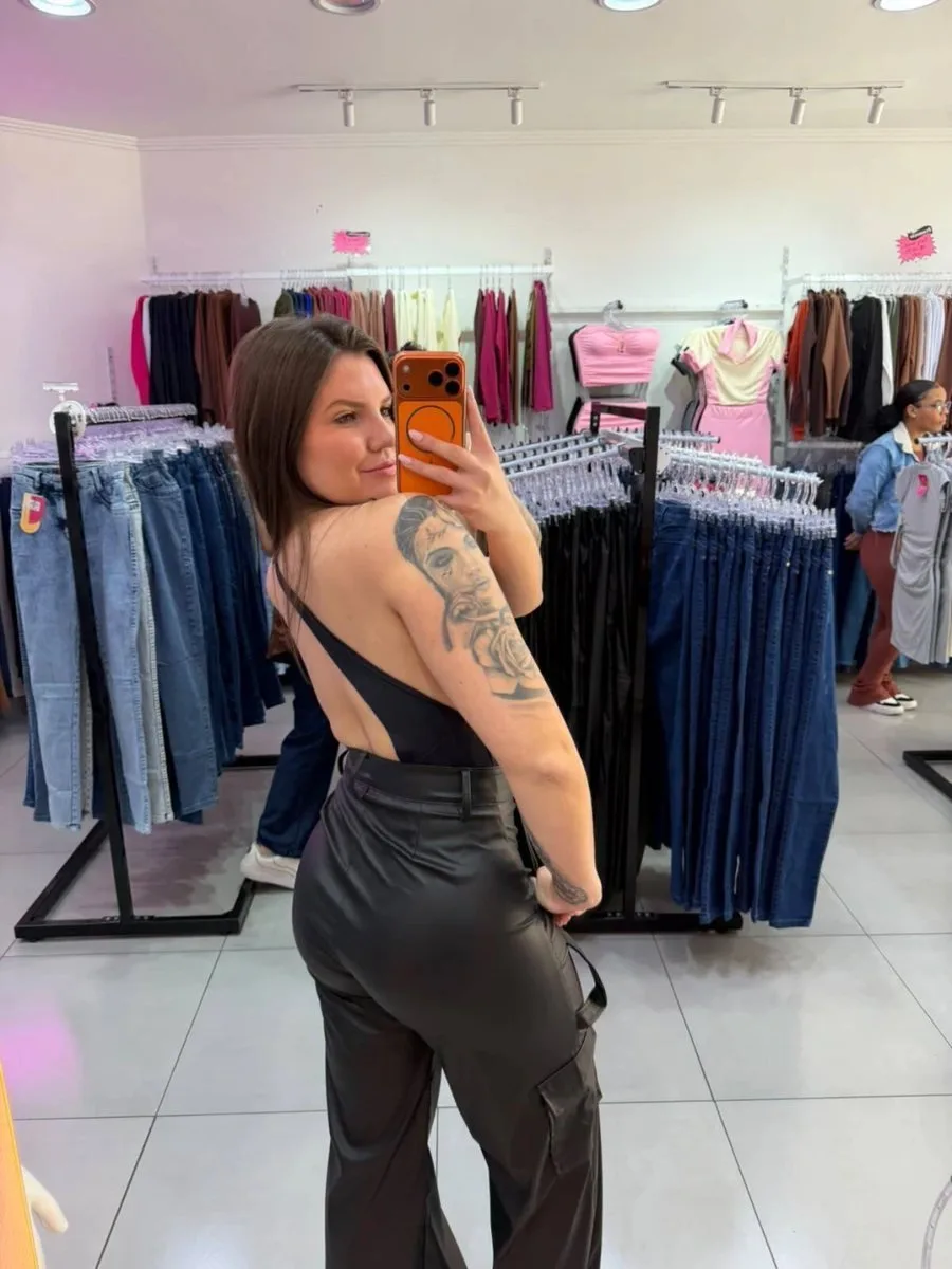 Body Poliamida Trio Style Preto - foto 4