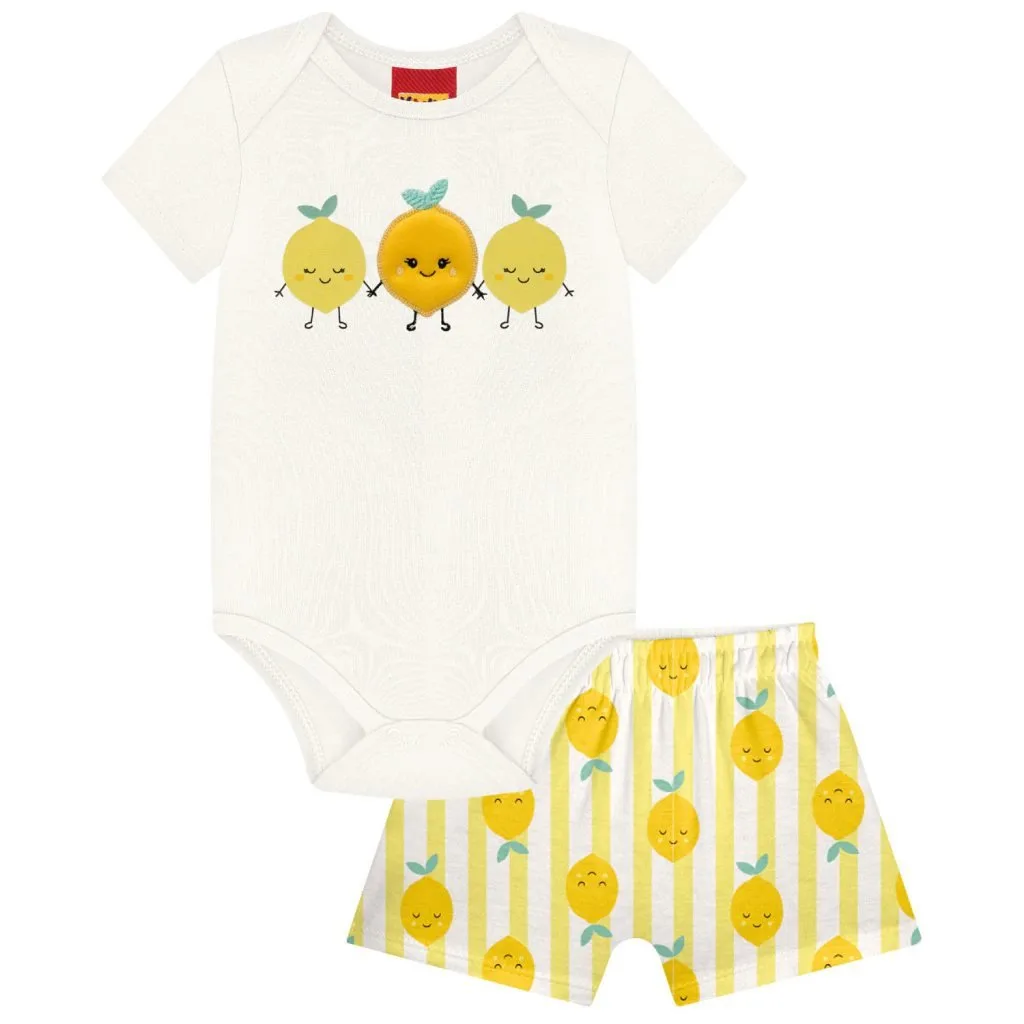 Conjunto Bebê Menina Limões Kyly - foto 2
