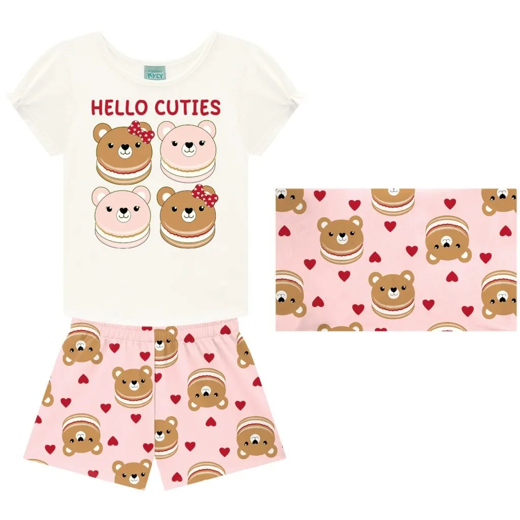 Pijama Infantil Menina Ursinhos Kyly - foto 2