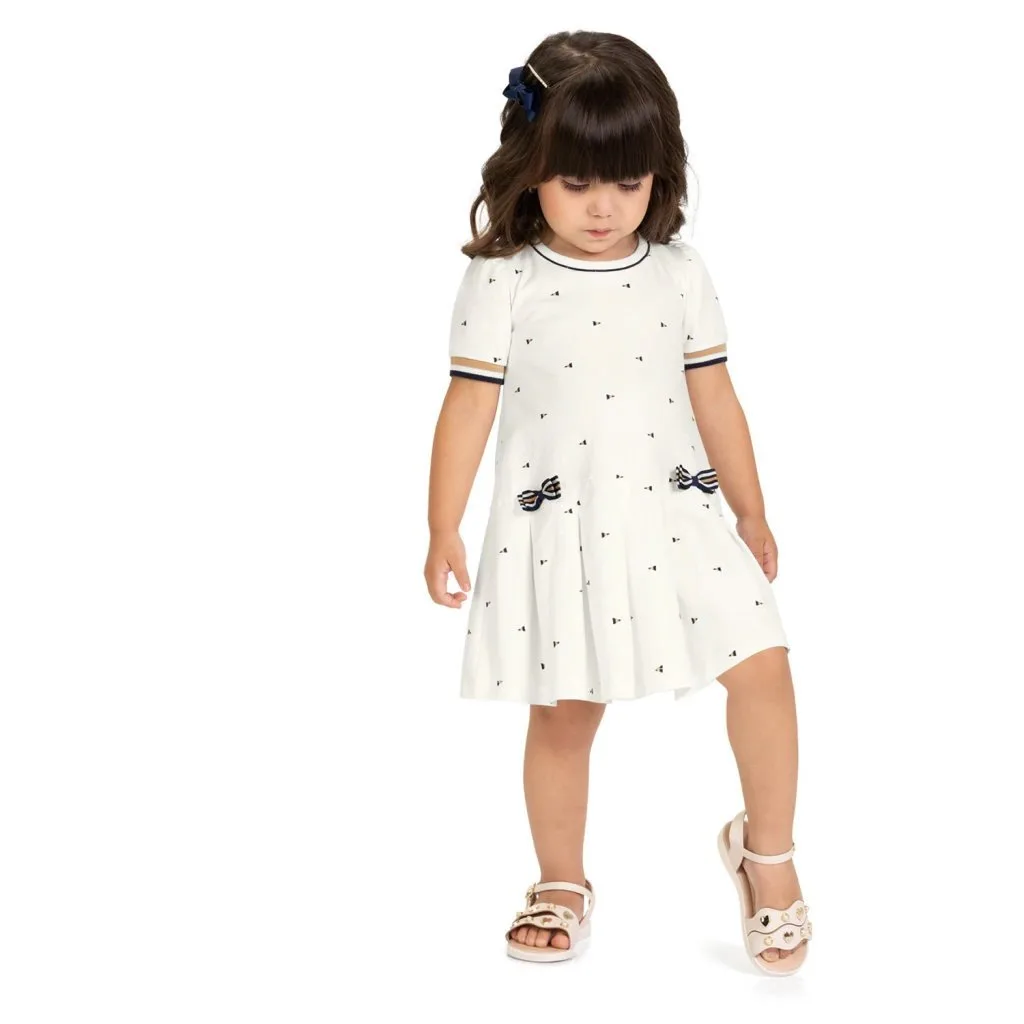 Vestido Infantil Menina em Piquet Milon - foto 2