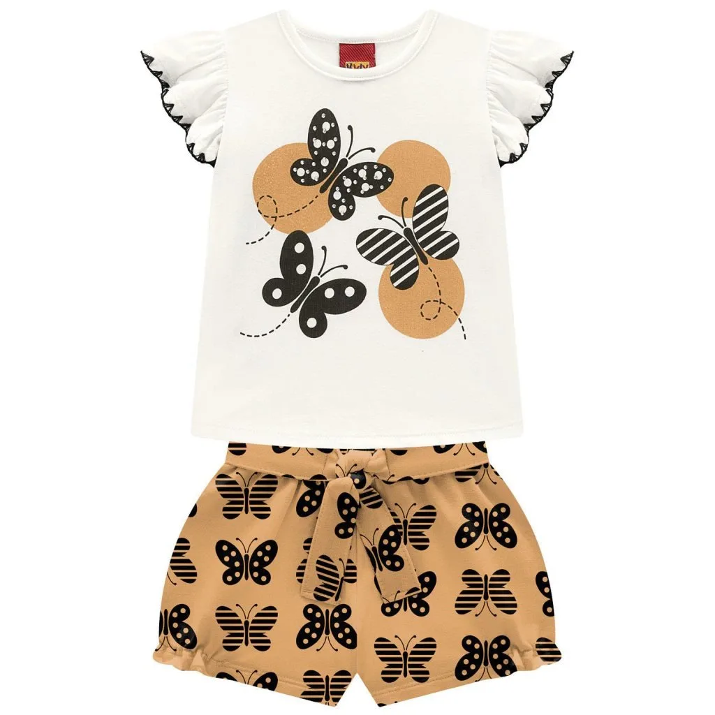 Conjunto Infantil Menina Borboletas Kyly - foto 2