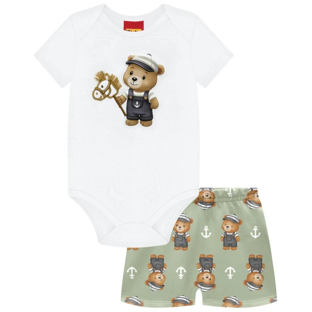 Conjunto Bebê Menino Bordado Kyly - foto 2