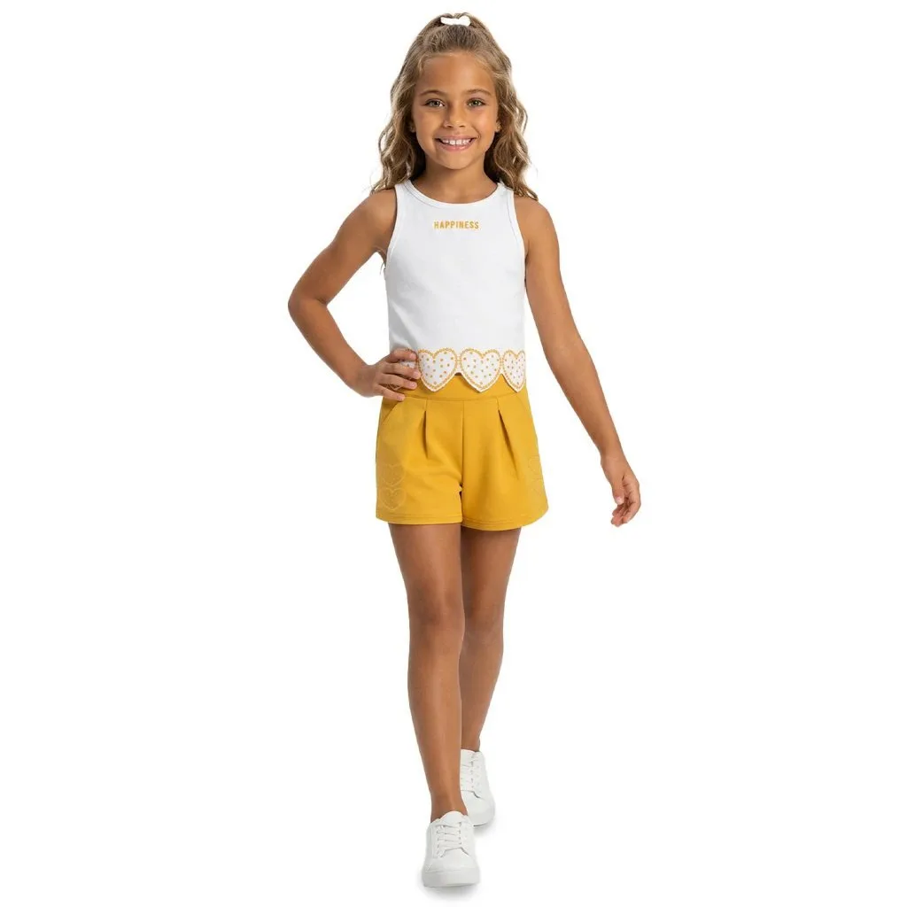 Conjunto Infantil Menina Corações Kyly - foto 1