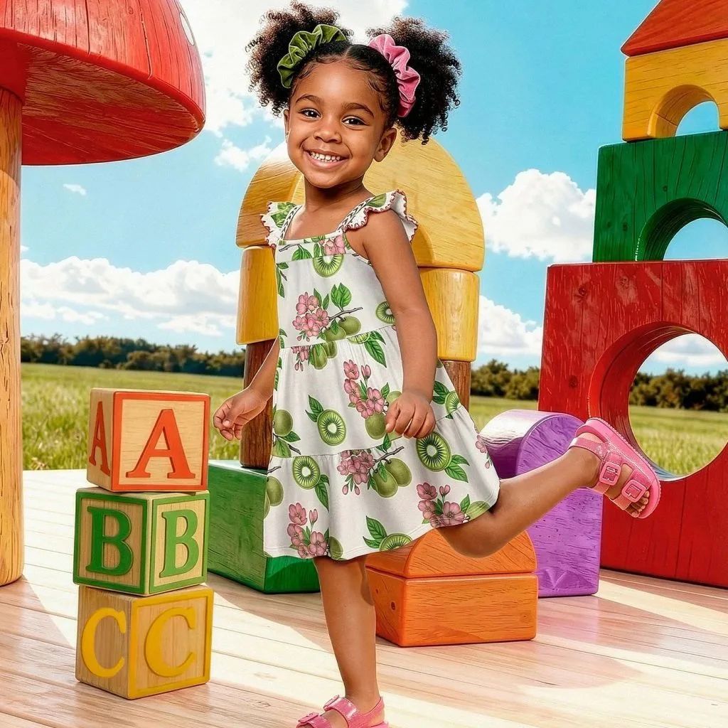 Vestido Infantil Menina em Algodão Kiwi Kyly - foto 3