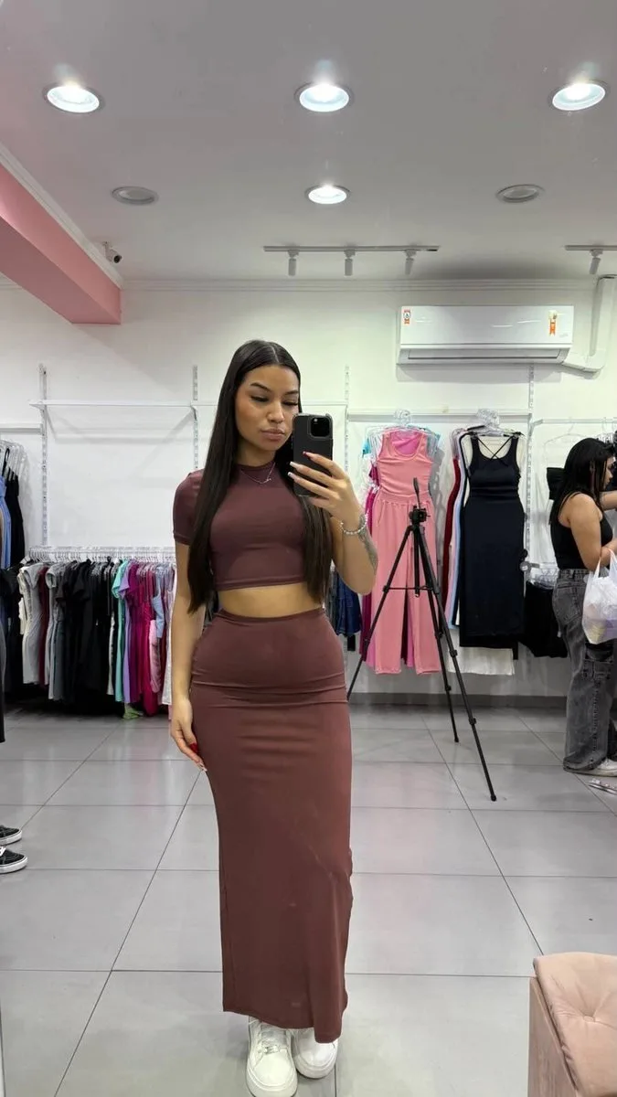 Conjunto Poliamida Serena Marrom - foto 1