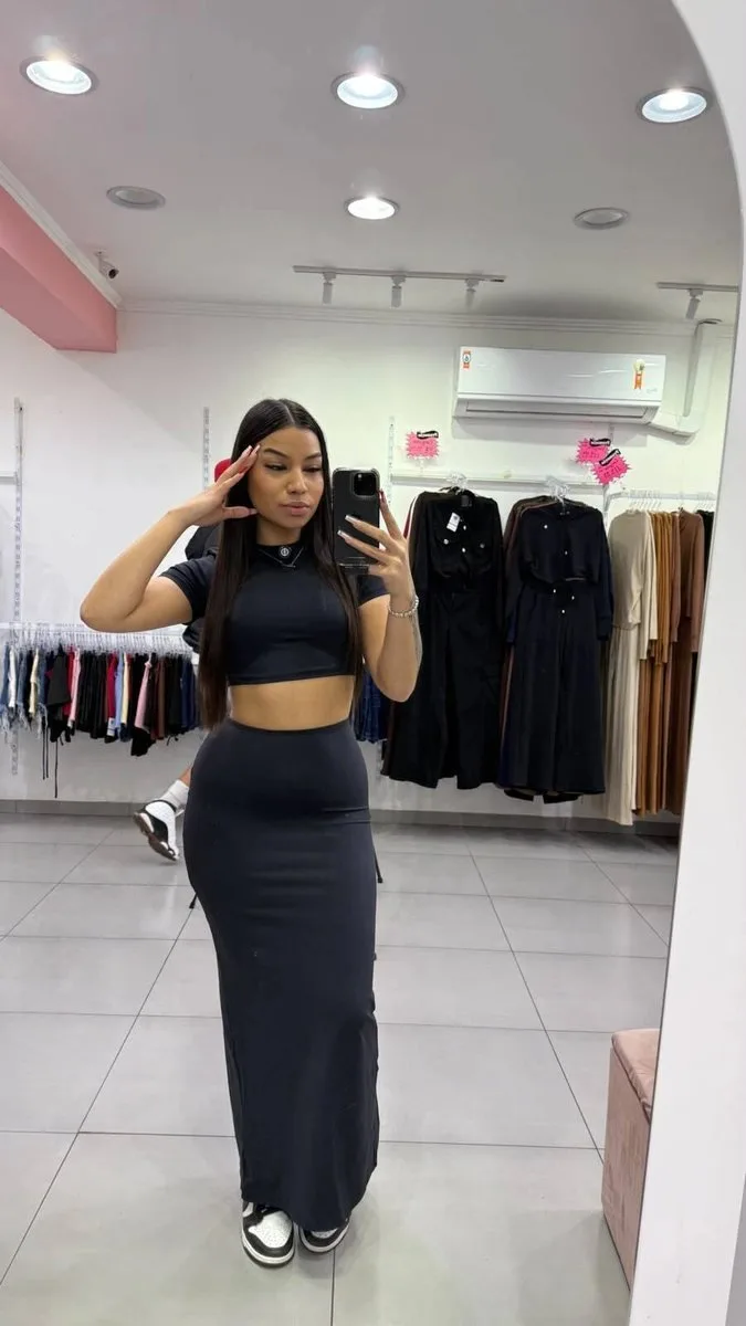 Conjunto Poliamida Serena Preto - foto 1