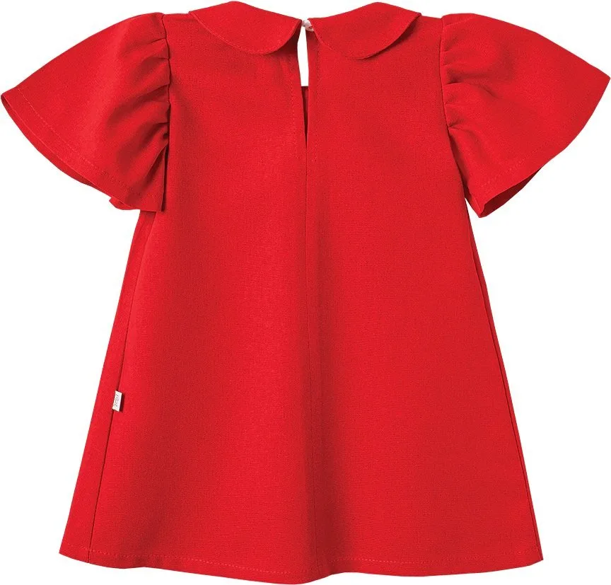 Vestido Linho Pingo Lelê Cerejinha - Vermelho - foto 2