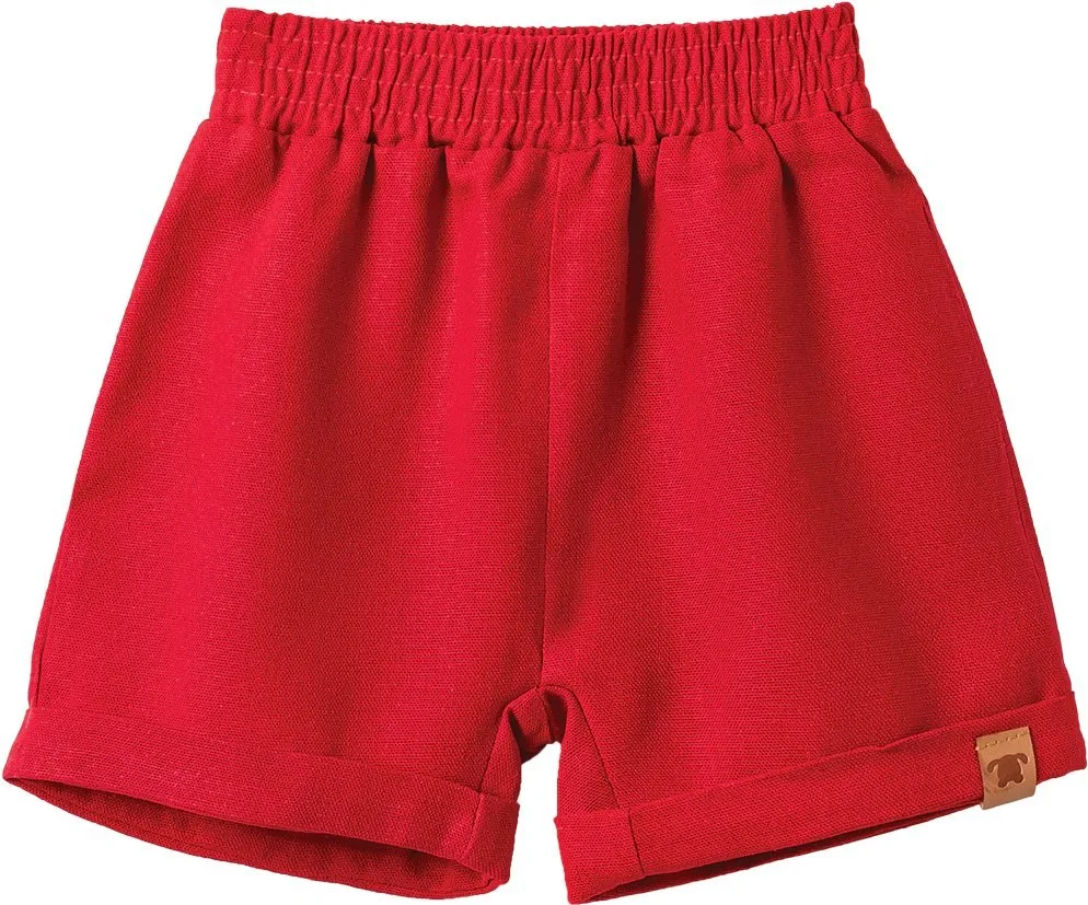 Bermuda Linho Pingo Lelê Masculina - Vermelho - foto 2