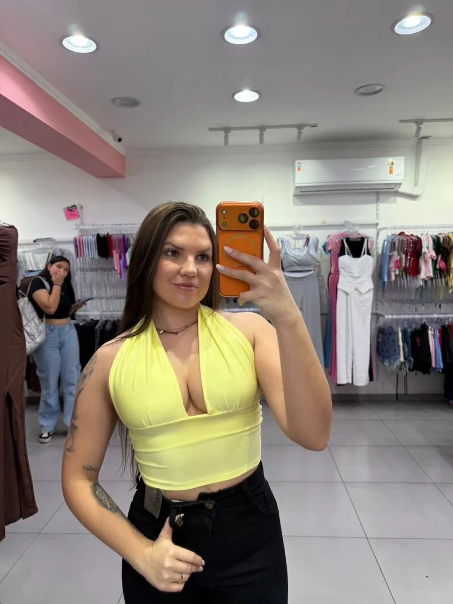Cropped Luna Amarelo - foto 1