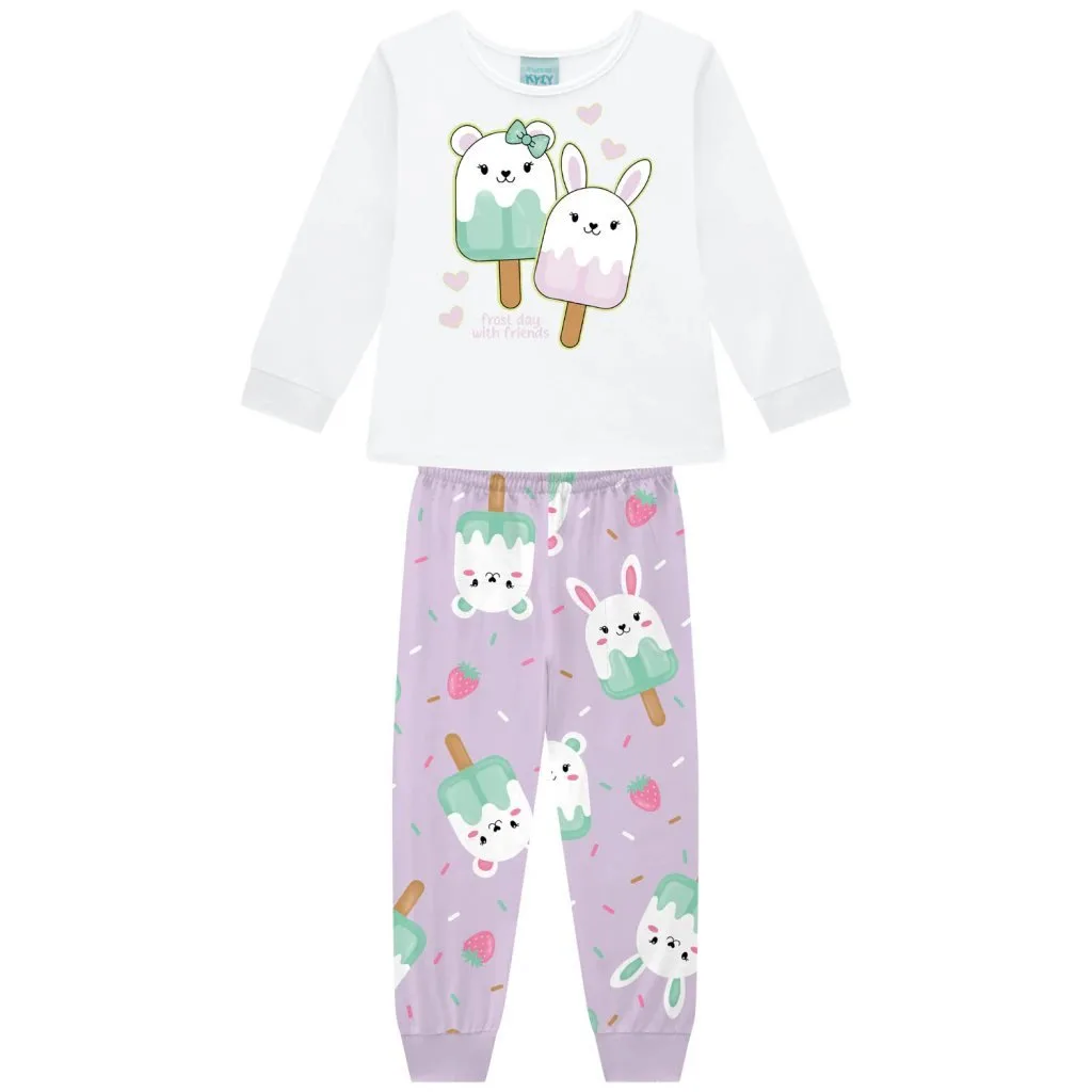Pijama Infantil Menina Picolés Kyly - foto 2