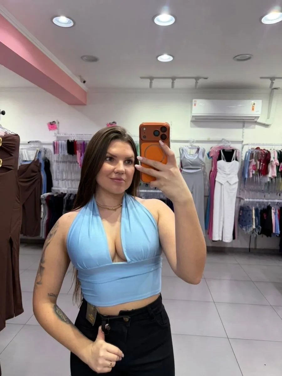 Cropped Luna Azul Bebê - foto 1