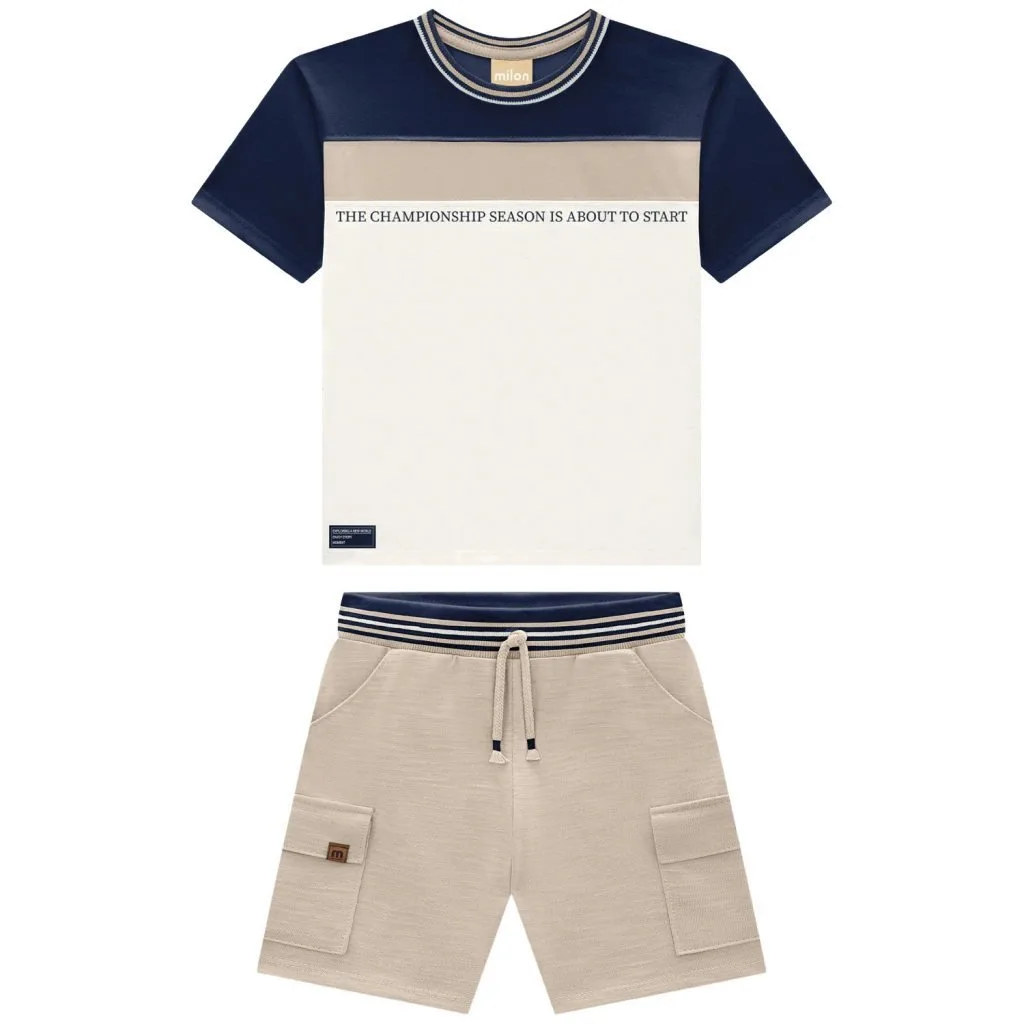 Conjunto Infantil Menino Lettering Milon - foto 2