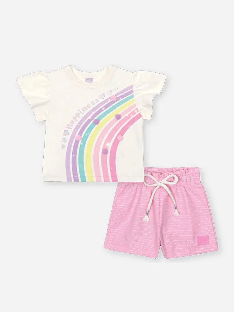 Conjunto Cinti Blusa Pompom e Shorts Linho - foto 2