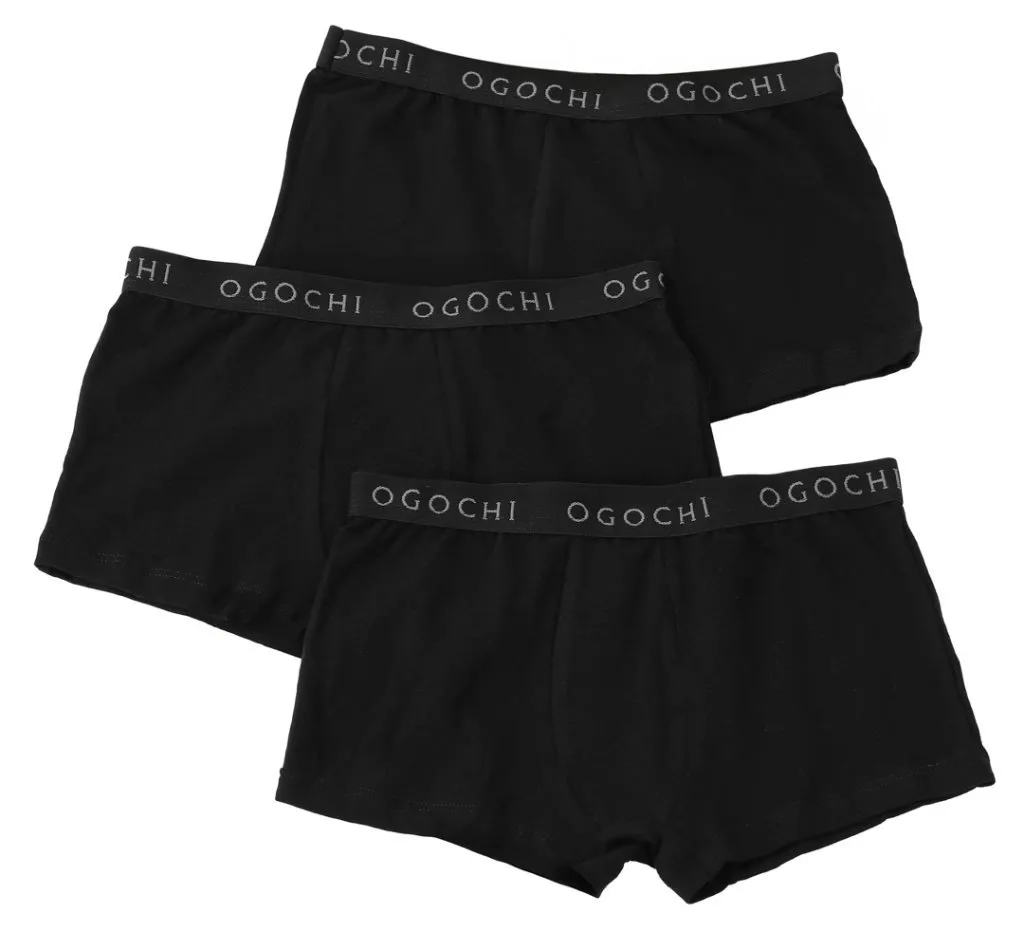Kit Boxer Ogochi Infantil Malha com 3 Unidades - foto 1