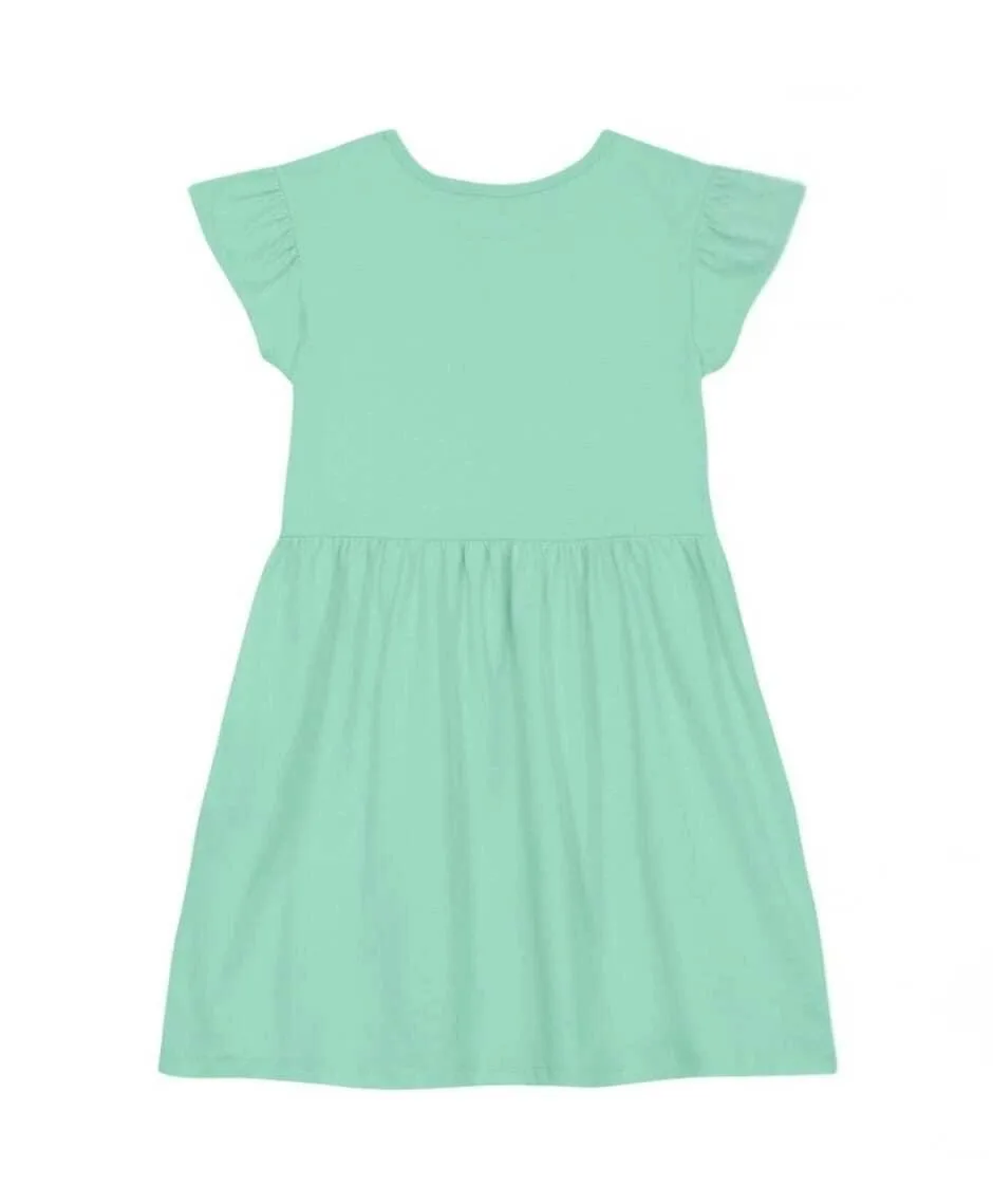Vestido Infantil Menina em Meia Malha Brandili - Verde - foto 2