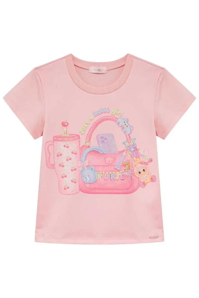 Blusa em Meia Malha Kukiê Infantil Menina - foto 3