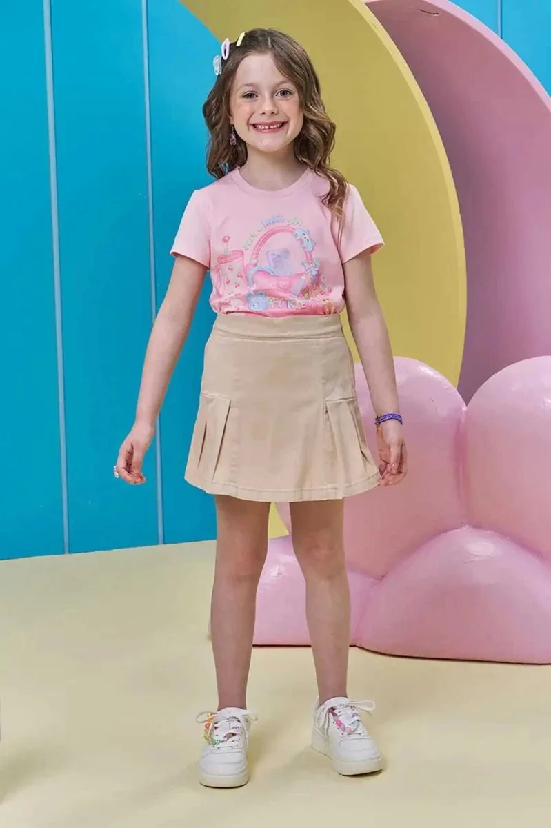 Blusa em Meia Malha Kukiê Infantil Menina - foto 5