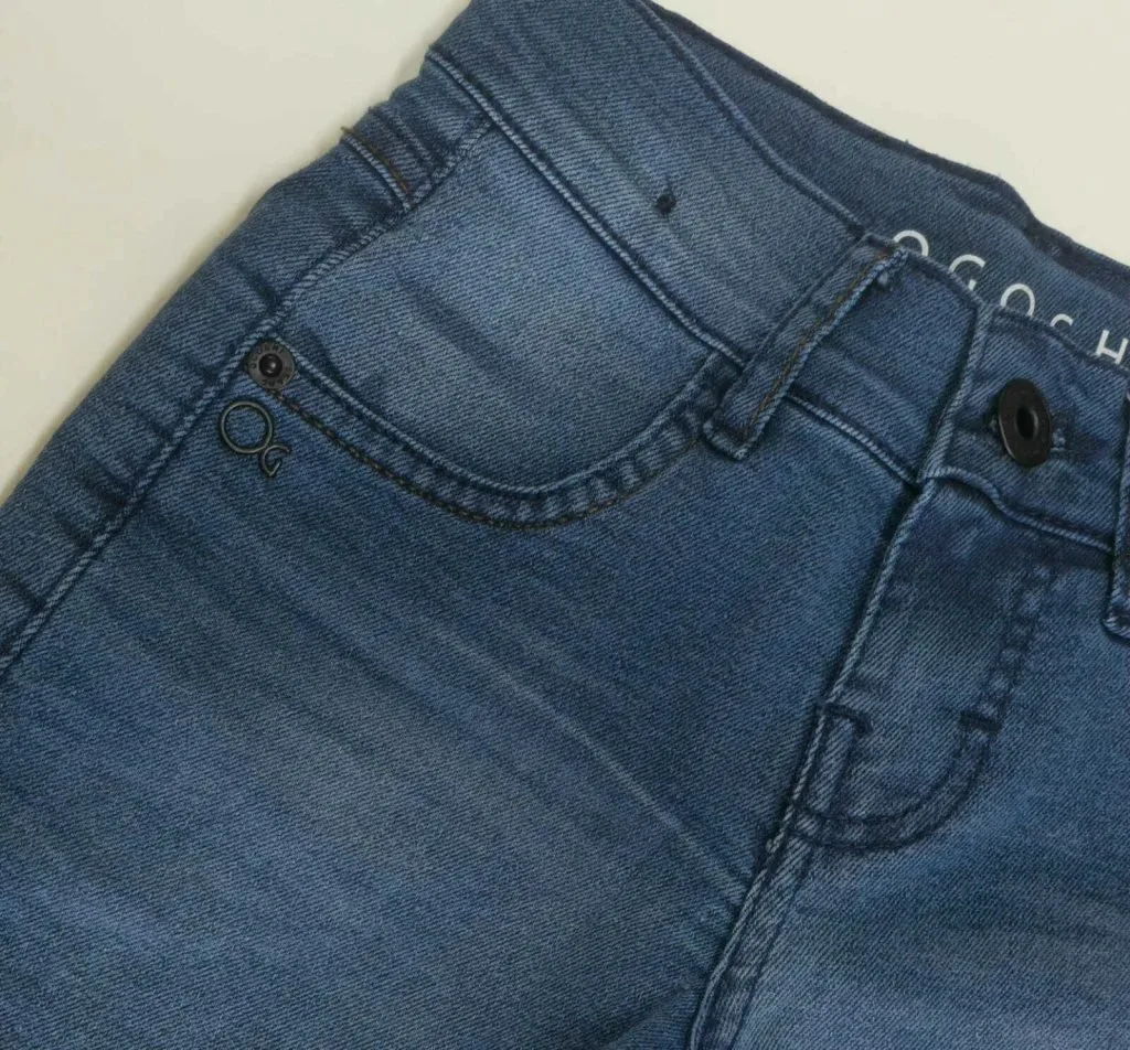 Bermuda Jeans Infantil Pocket Ogochi Azul Medio - foto 3