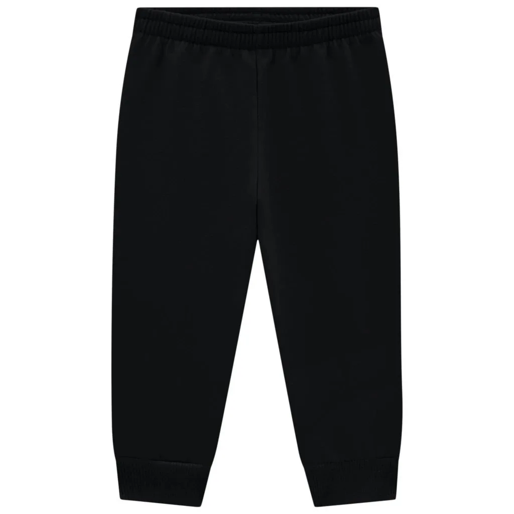 Calça Infantil Unissex Básica Kyly - Preto - foto 1