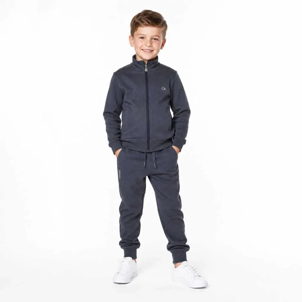 Calça Infantil em Helanca Ogochi - Térmica - Cinza Jogger - foto 2