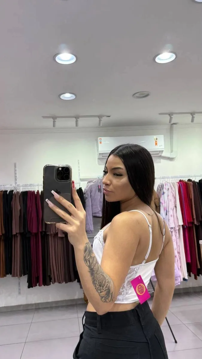 Cropped Corset Renda Branco - foto 2