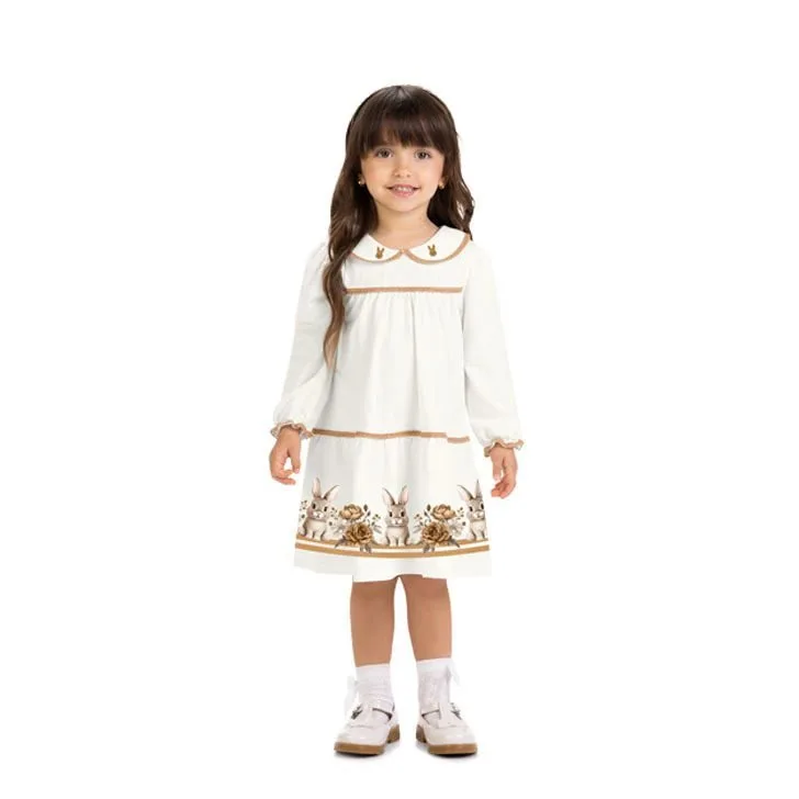 Vestido Infantil Menina Coelinhos Milon - foto 2