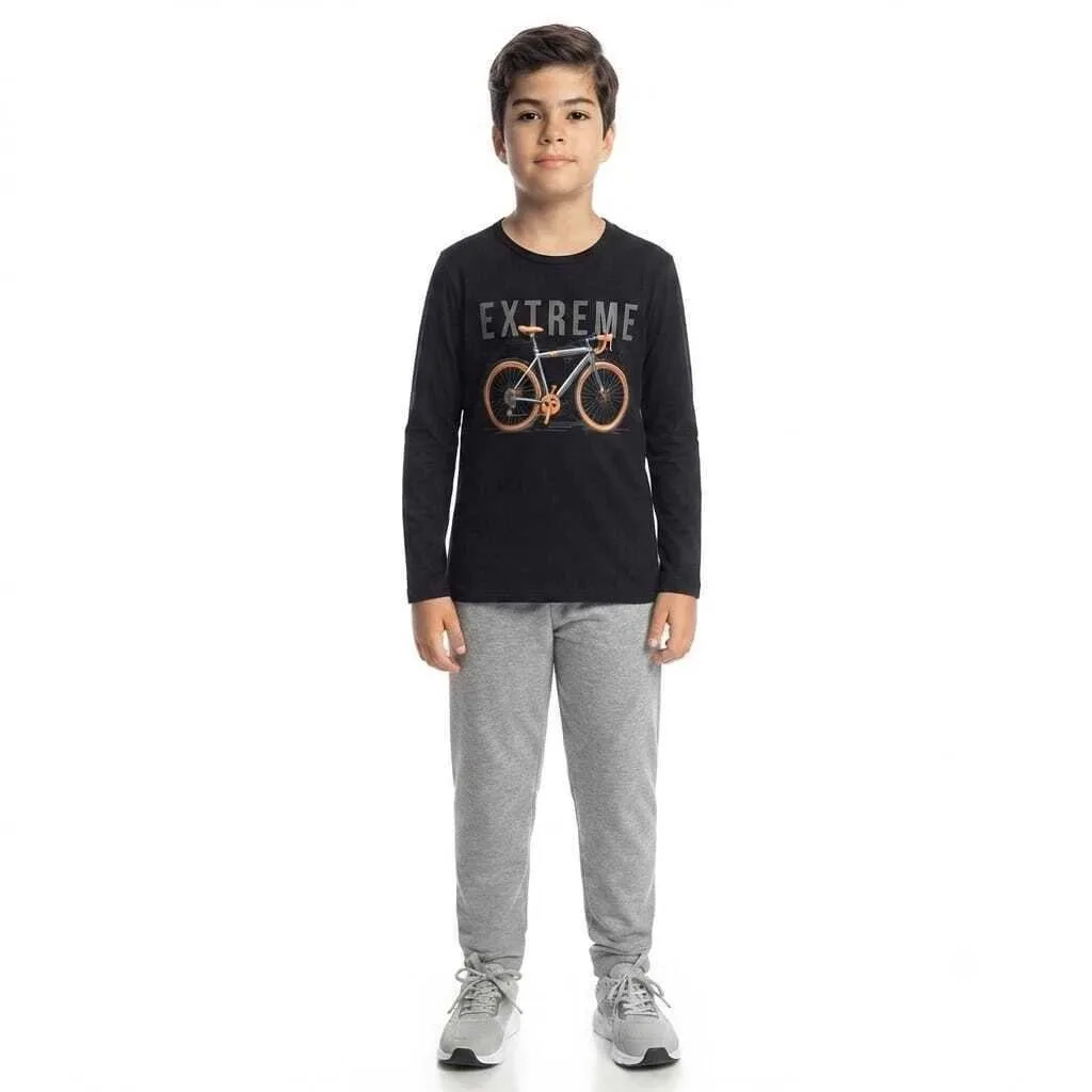 Conjunto Infantil Menino em Algodão Kyly Bicicleta - foto 1