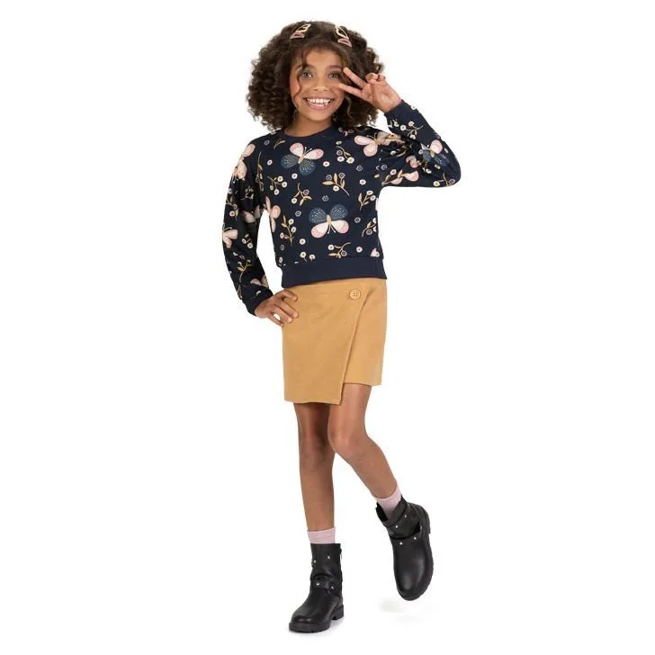 Conjunto Kyly short saia Infantil Menina Borboletas - foto 1