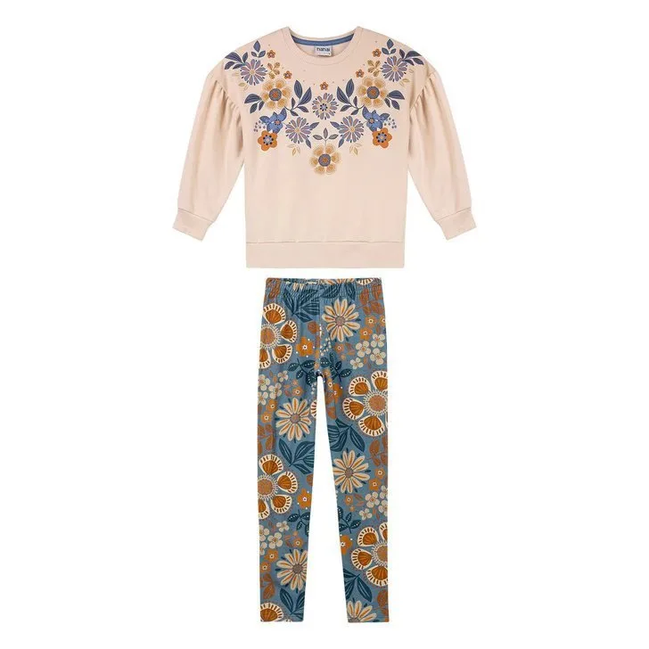 Conjunto Nanai Floral Bege - Nana - foto 2
