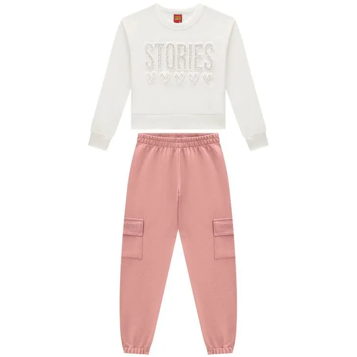 Conjunto Kyly Infantil Menina Embossing Strass - foto 2