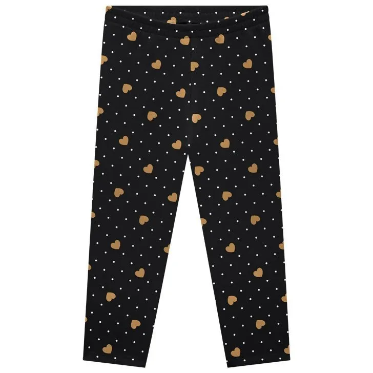 Legging Kyly Estampada Meia Estação - Preto - foto 1