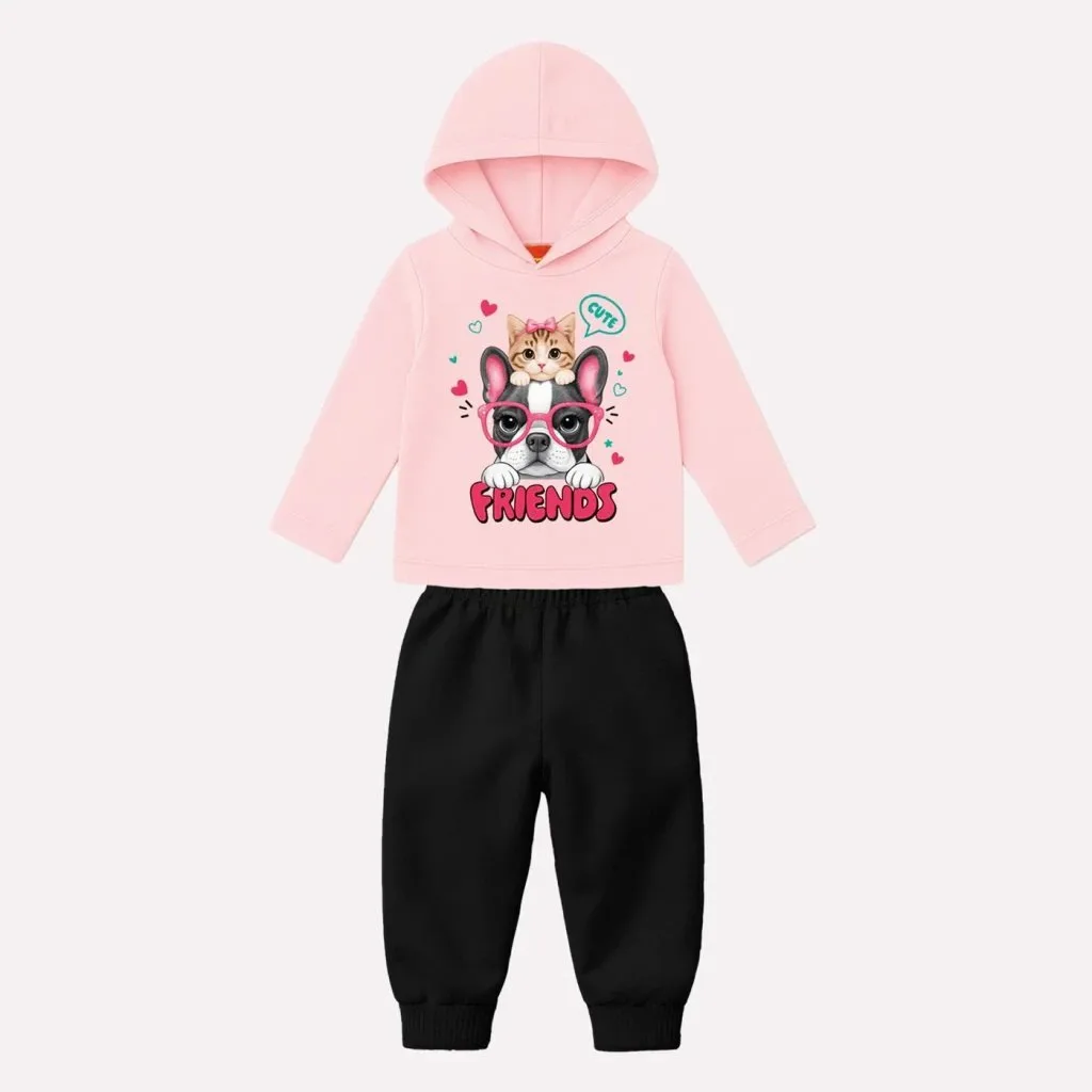 Conjunto Infantil Menina Estampa Cachorro e gato - Kyly - foto 2