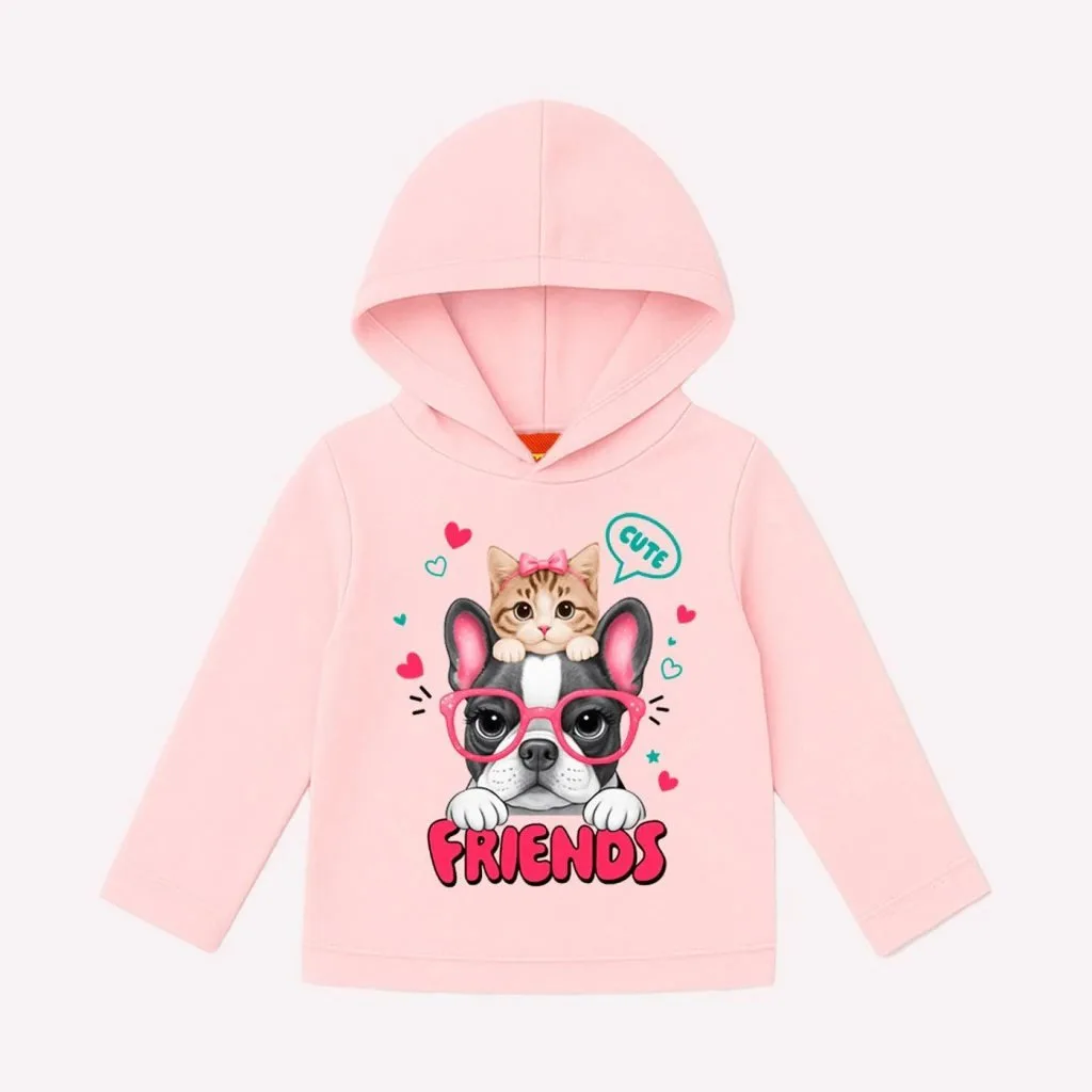 Conjunto Infantil Menina Estampa Cachorro e gato - Kyly - foto 3