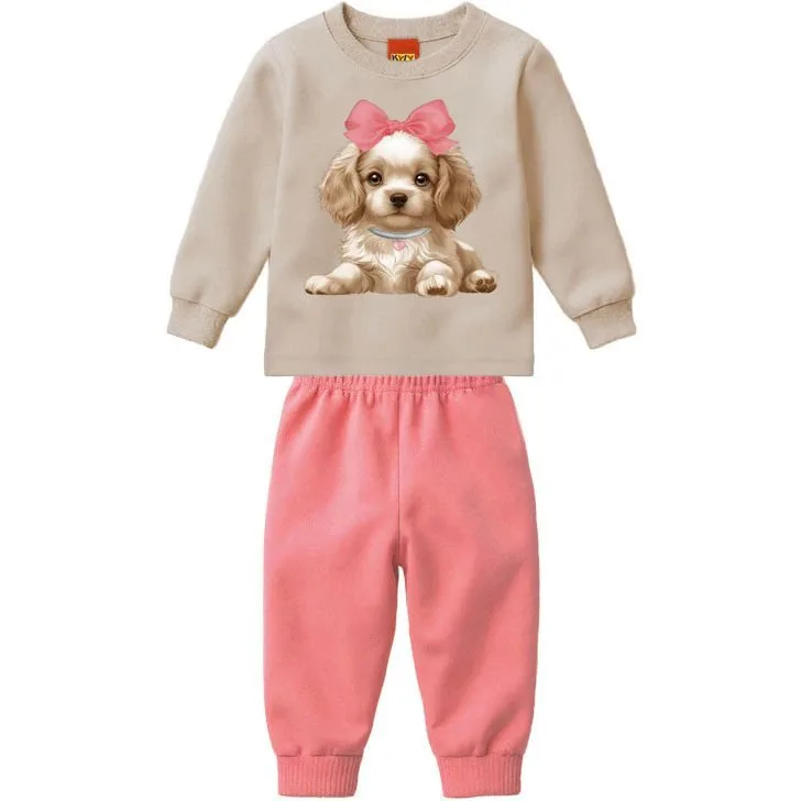 Conjunto Infantil Menina Estampa Cachorrinha - Kyly - foto 2