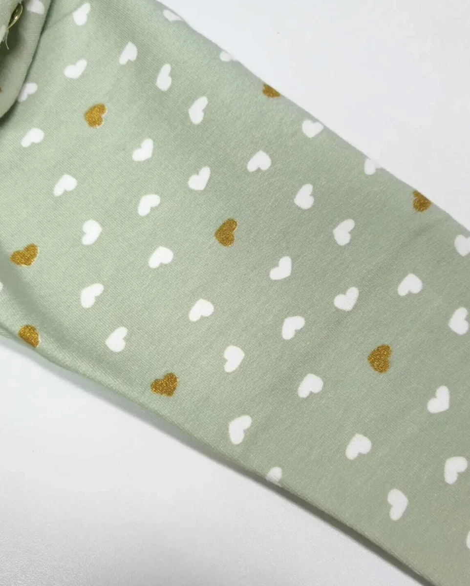 Legging Infantil Milon em Molecotton Coração - Verde Clara - foto 3